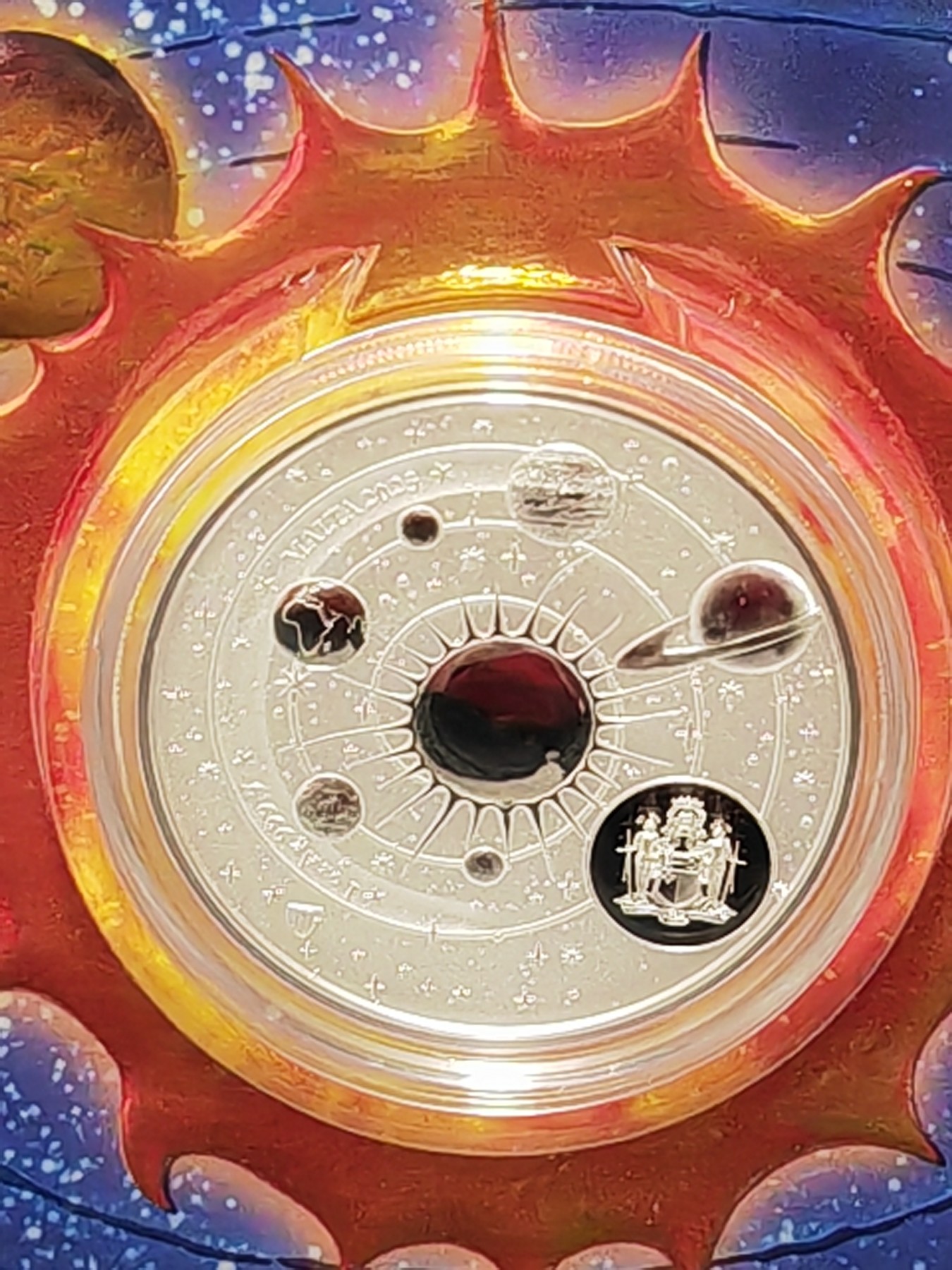 北京币展收获今年最佳藏品波兰最著名天文学家哥白尼诞辰550周年镀金银币😻🌸🍺🍺🍺