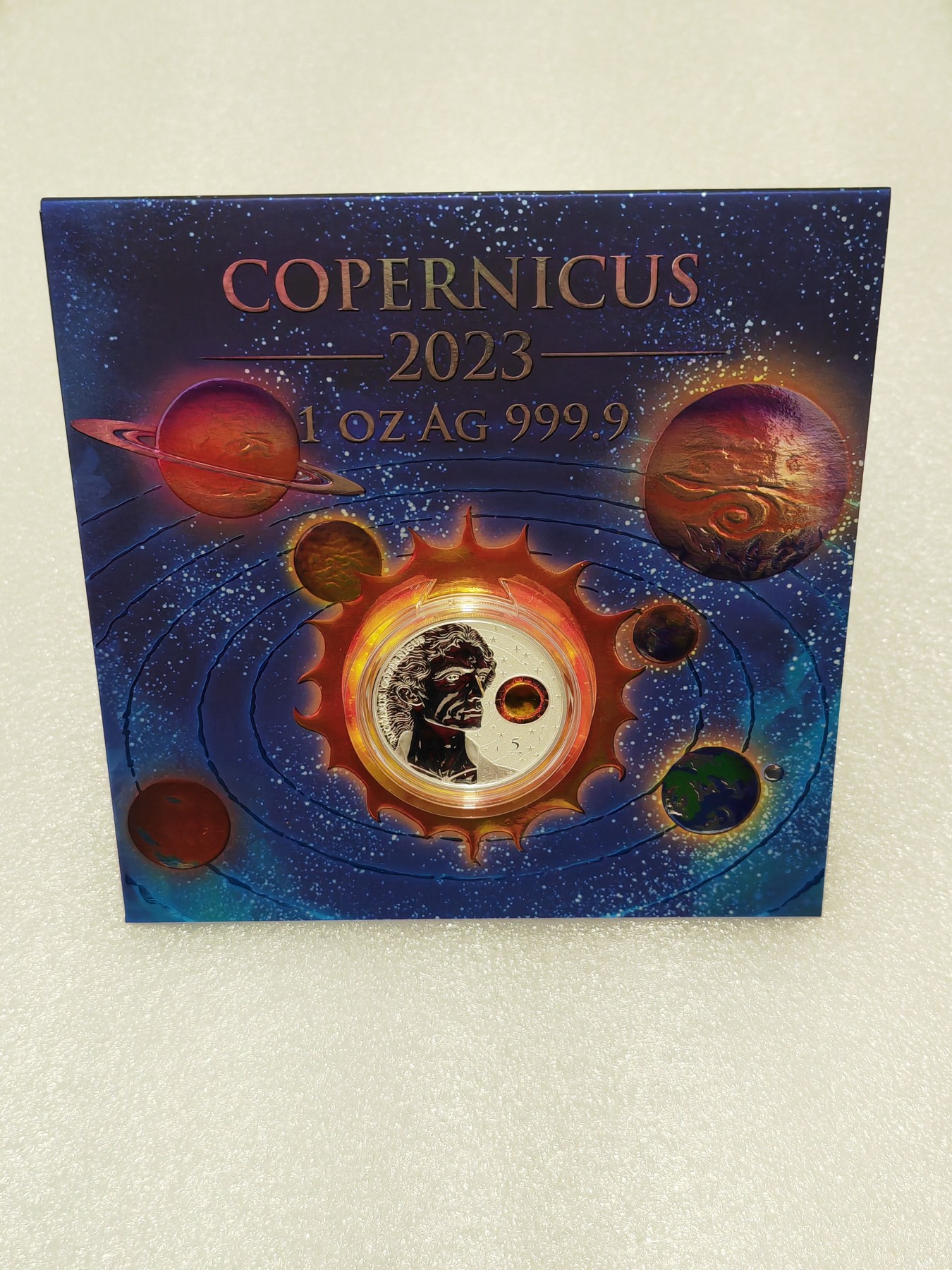 北京币展收获今年最佳藏品波兰最著名天文学家哥白尼诞辰550周年镀金银币😻🌸🍺🍺🍺