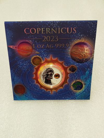 北京币展收获今年最佳藏品波兰最著名天文学家哥白尼诞辰550周年镀金银币😻🌸🍺🍺🍺
