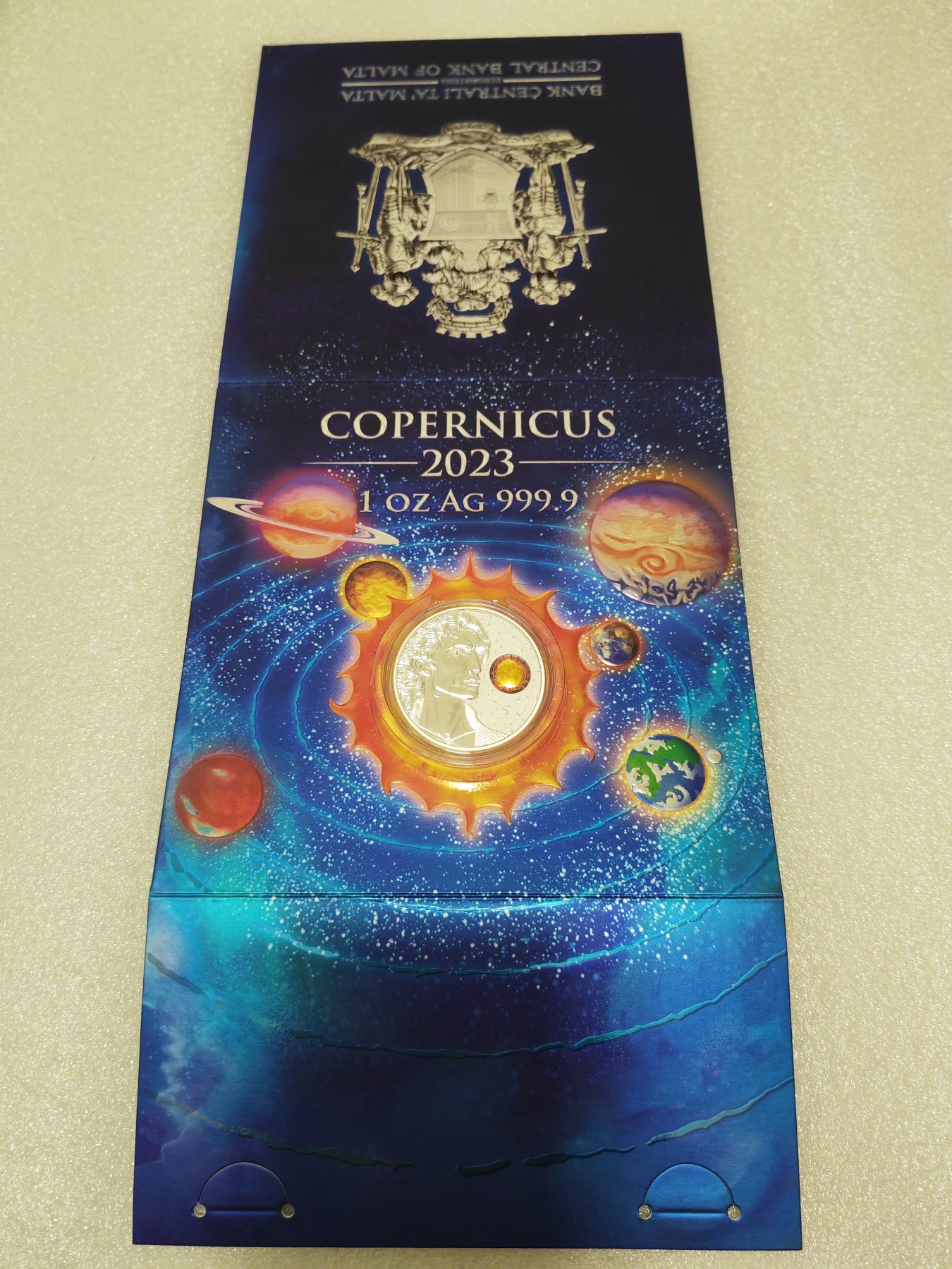 北京币展收获今年最佳藏品波兰最著名天文学家哥白尼诞辰550周年镀金银币😻🌸🍺🍺🍺
