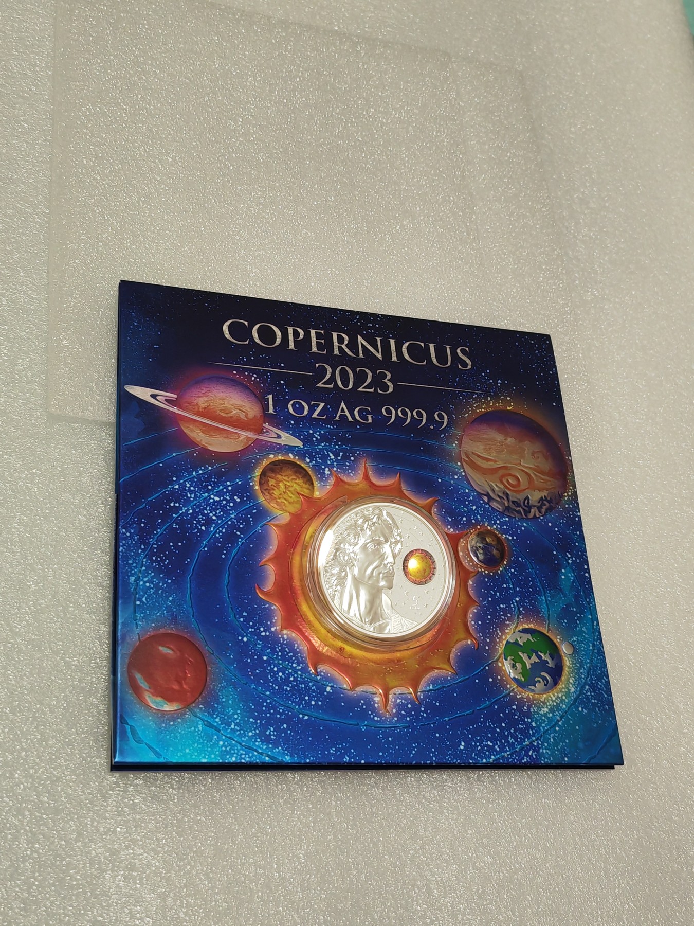 北京币展收获今年最佳藏品波兰最著名天文学家哥白尼诞辰550周年镀金银币😻🌸🍺🍺🍺
