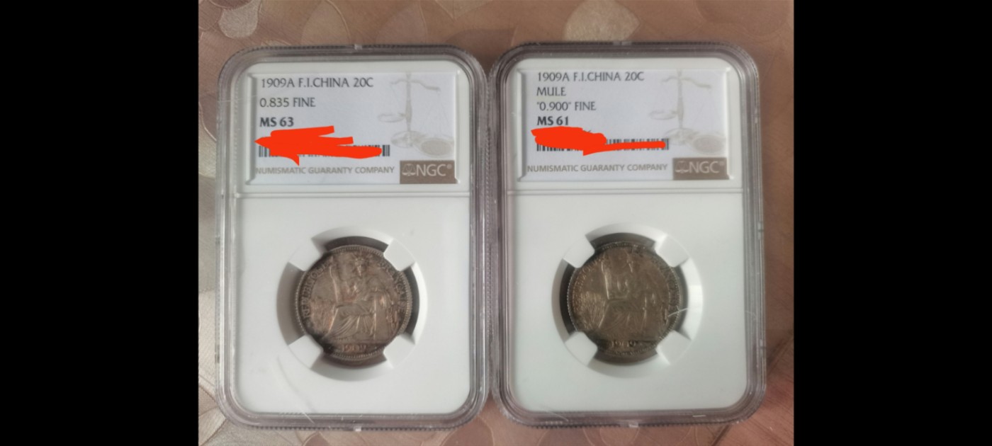 十年磨一剑，十年一个轮回。1909 french indo china 20cent