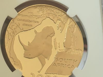 收到了传说中的月下犀牛金币，虽然不是特别版本，但还是很漂亮