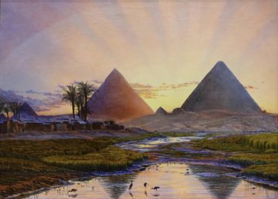 埃及油画