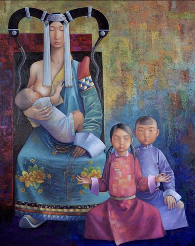 蒙古油画作品