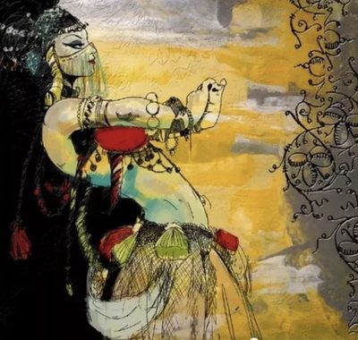 奔放的巴基斯坦油画