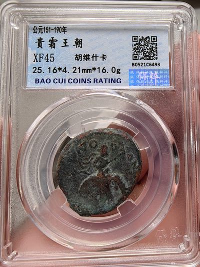 贵霜阎膏珍，胡什维卡，迦腻色伽一世钱币一套8枚