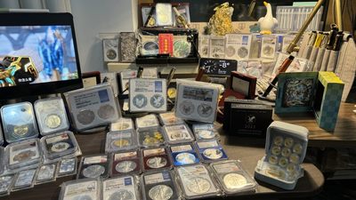 2021年新旧交替对装美国鹰洋NGC美国本土评级PF70满分精制币 first day of issue