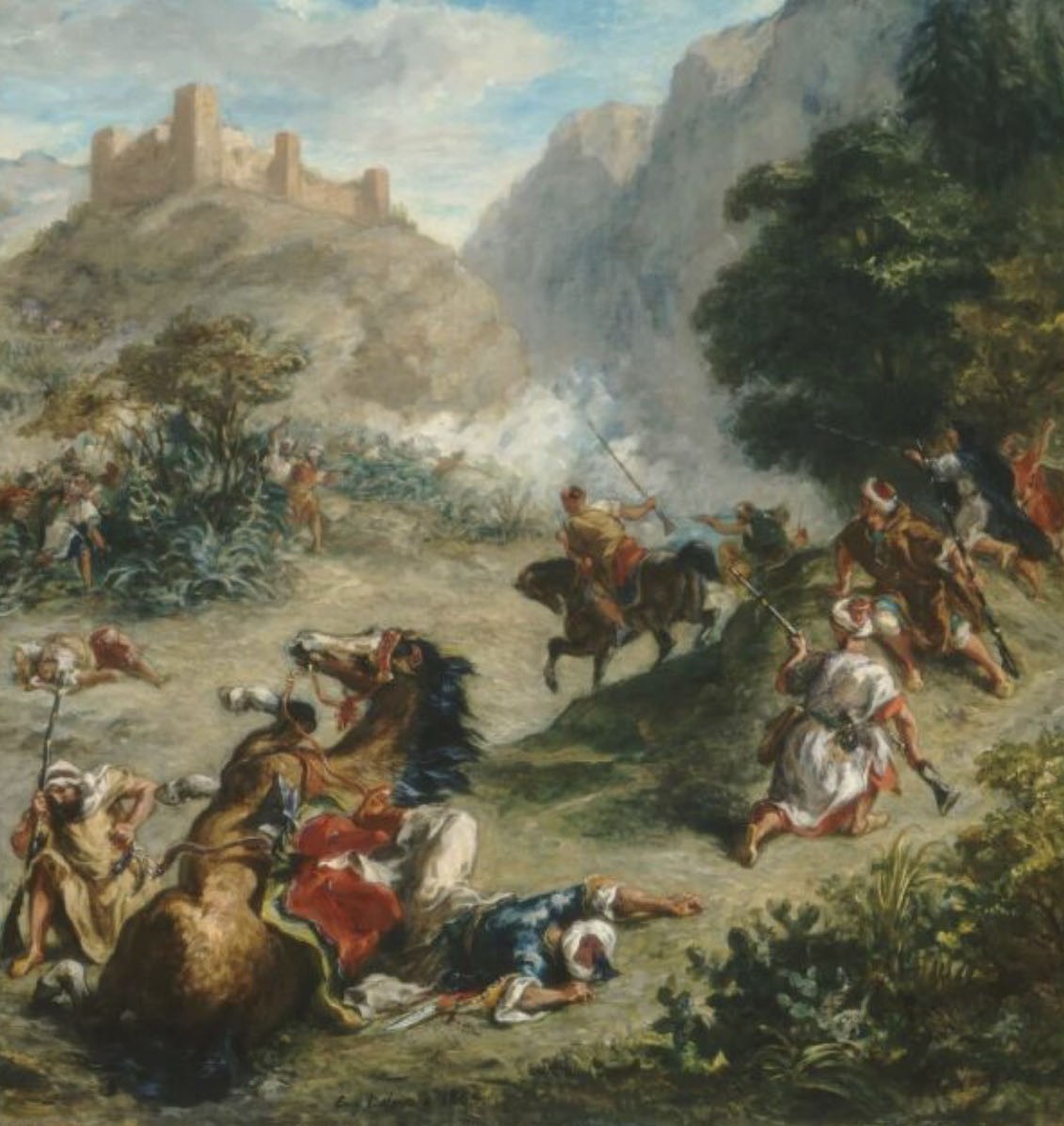 法国画家欧仁·德拉克罗瓦的作品