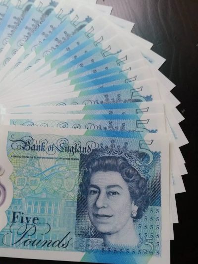 全新5英镑塑料钞 女王 保真 支持任何渠道验伪