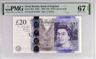 英国F序列英镑 PMG67分