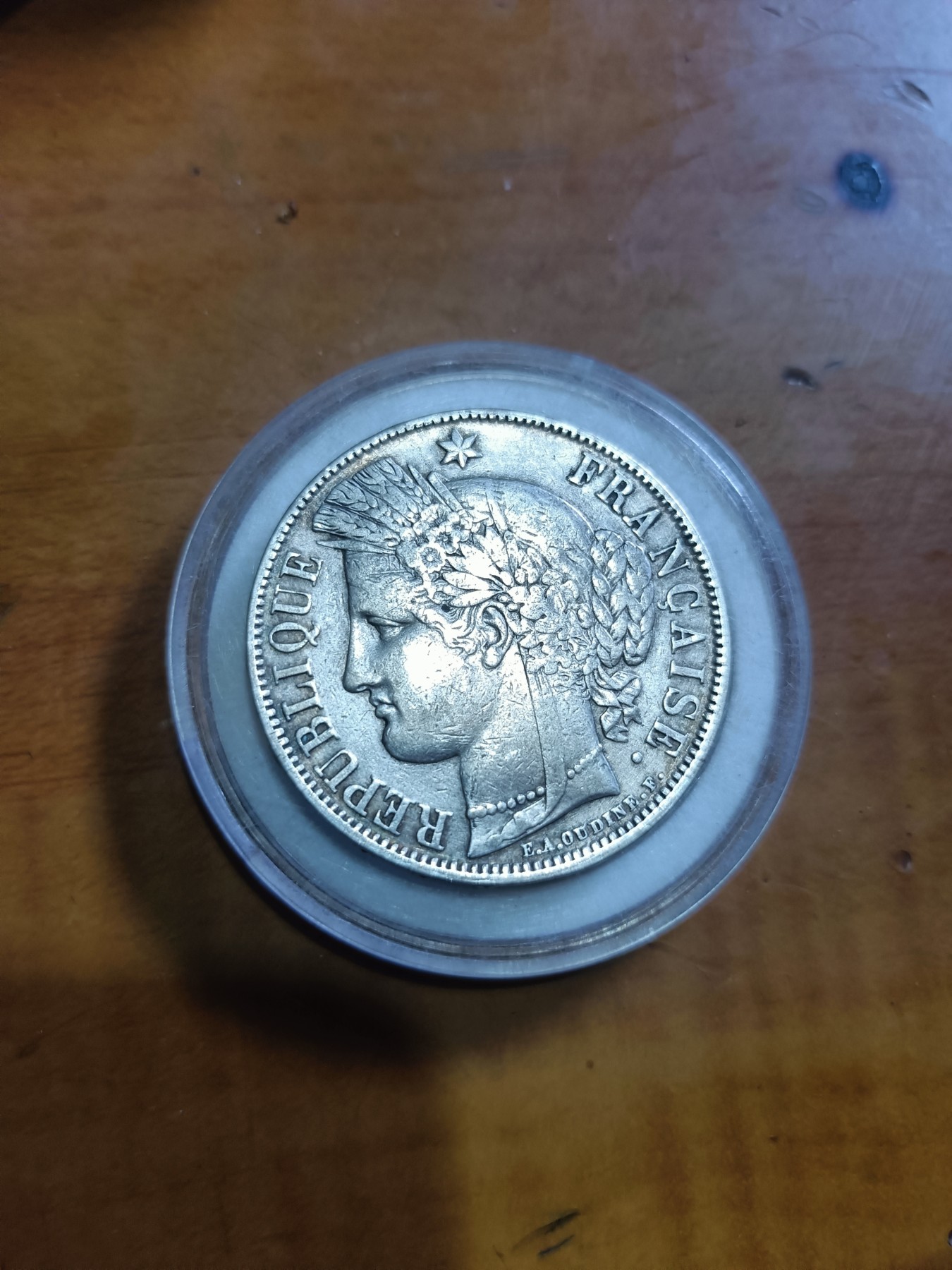 法国谷物女神1850法郎银币