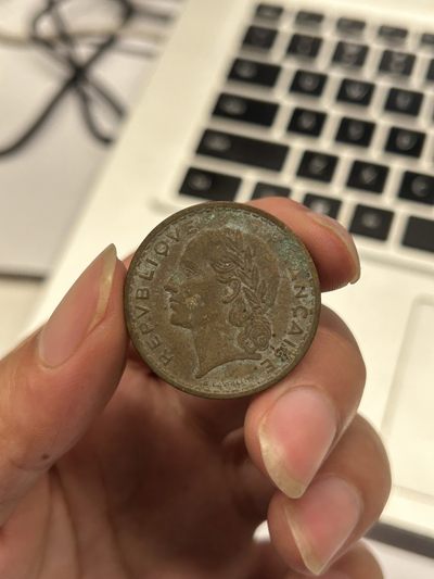 西非法郎 法属殖民地 5法郎 铜币 稀少