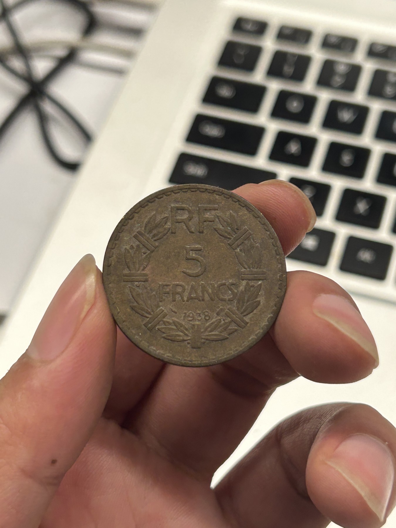 西非法郎 法属殖民地 5法郎 铜币 稀少