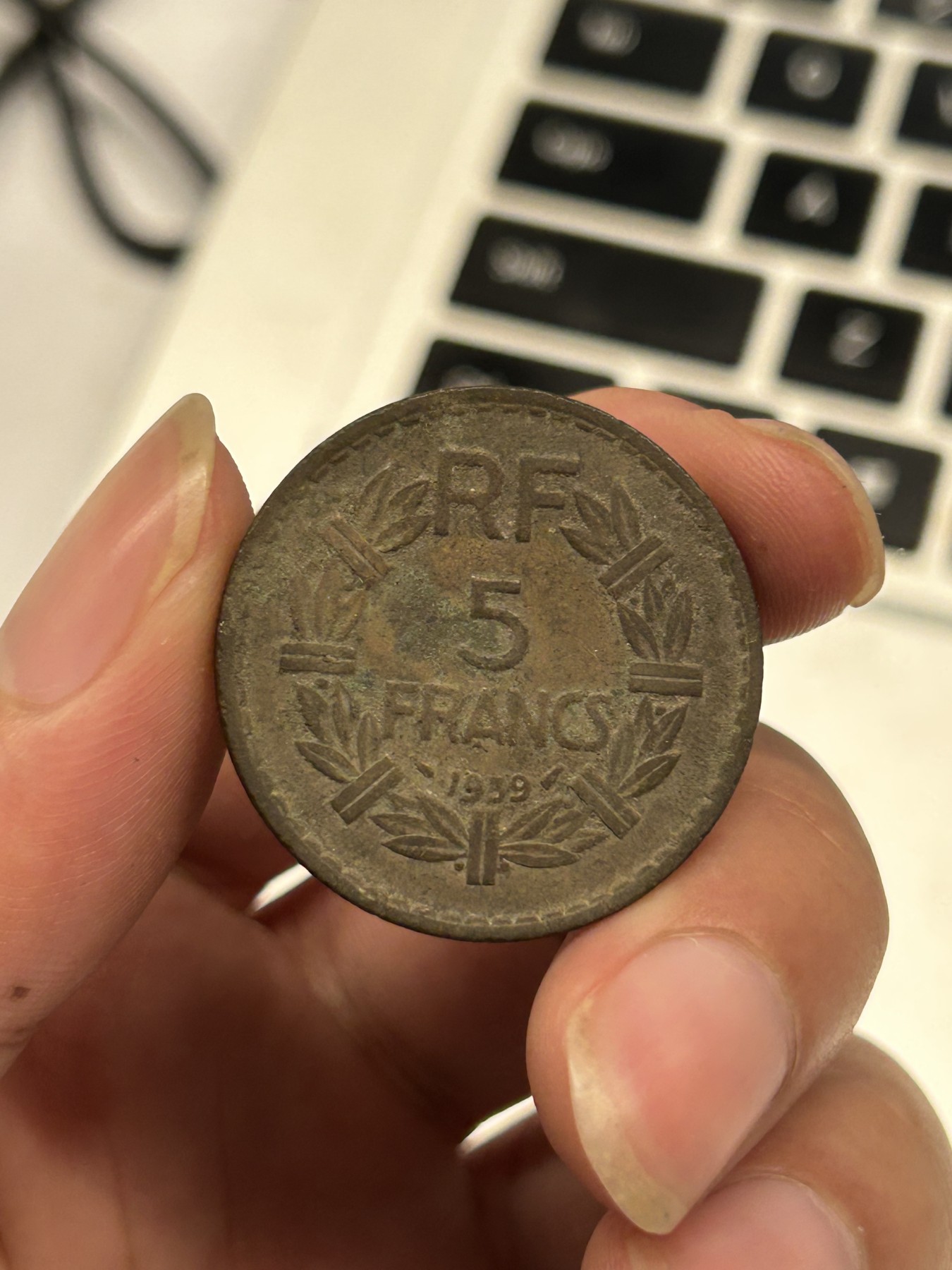 西非法郎 法属殖民地 5法郎 铜币 稀少