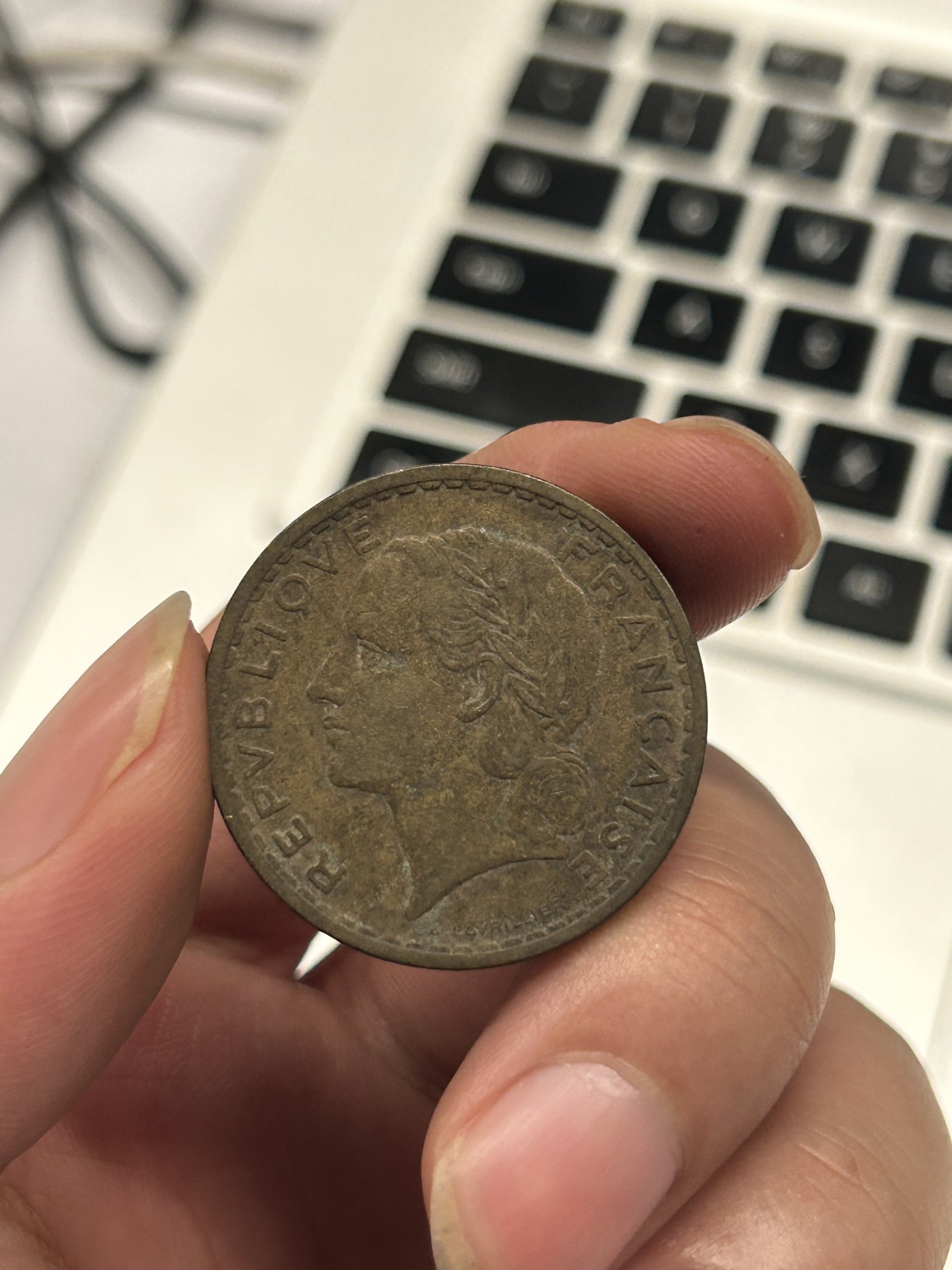 西非法郎 法属殖民地 5法郎 铜币 稀少