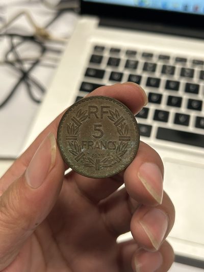西非法郎 法属殖民地 5法郎 铜币 稀少