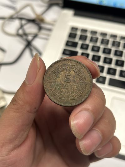 西非法郎 法属殖民地 5法郎 铜币 稀少