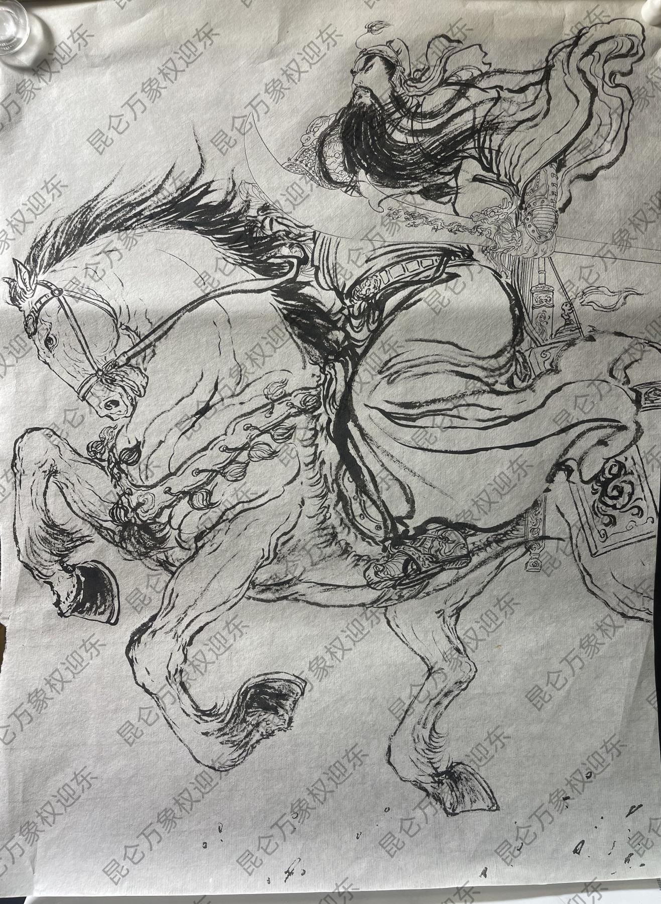   权迎东绘关羽