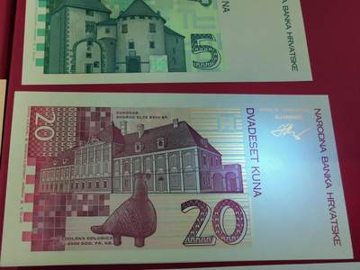 克罗地亚三对单面印样