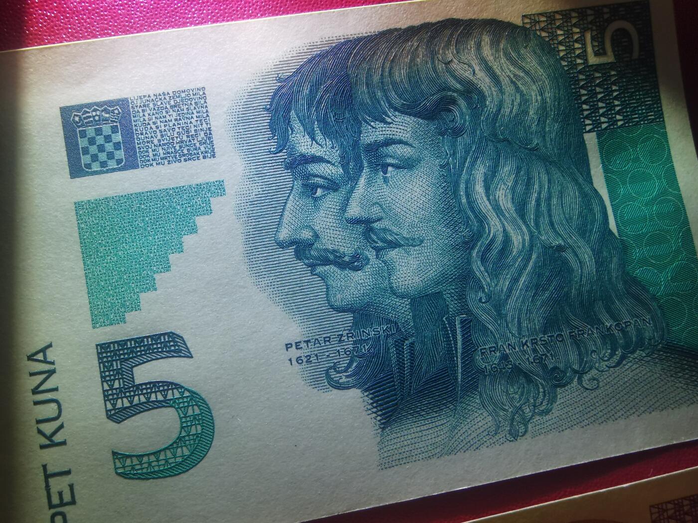 克罗地亚三对单面印样