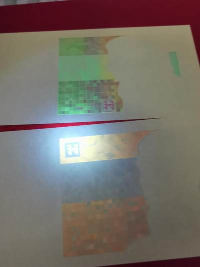 克罗地亚三对单面印样