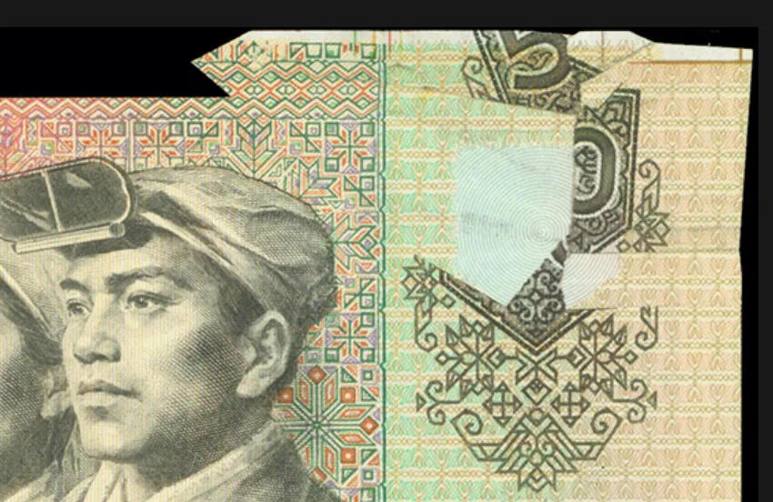 折白漏印珍贵人民币五十元 👀