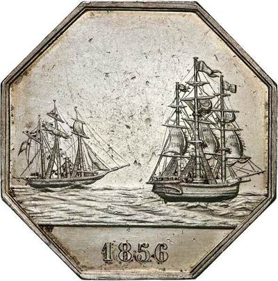 法国八角，航海币