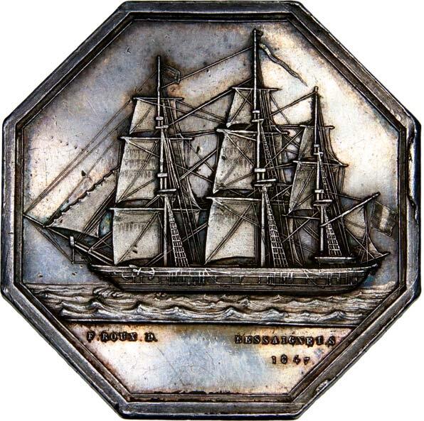 法国八角，航海币