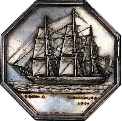 法国八角，航海币