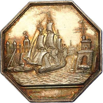 法国八角，航海币