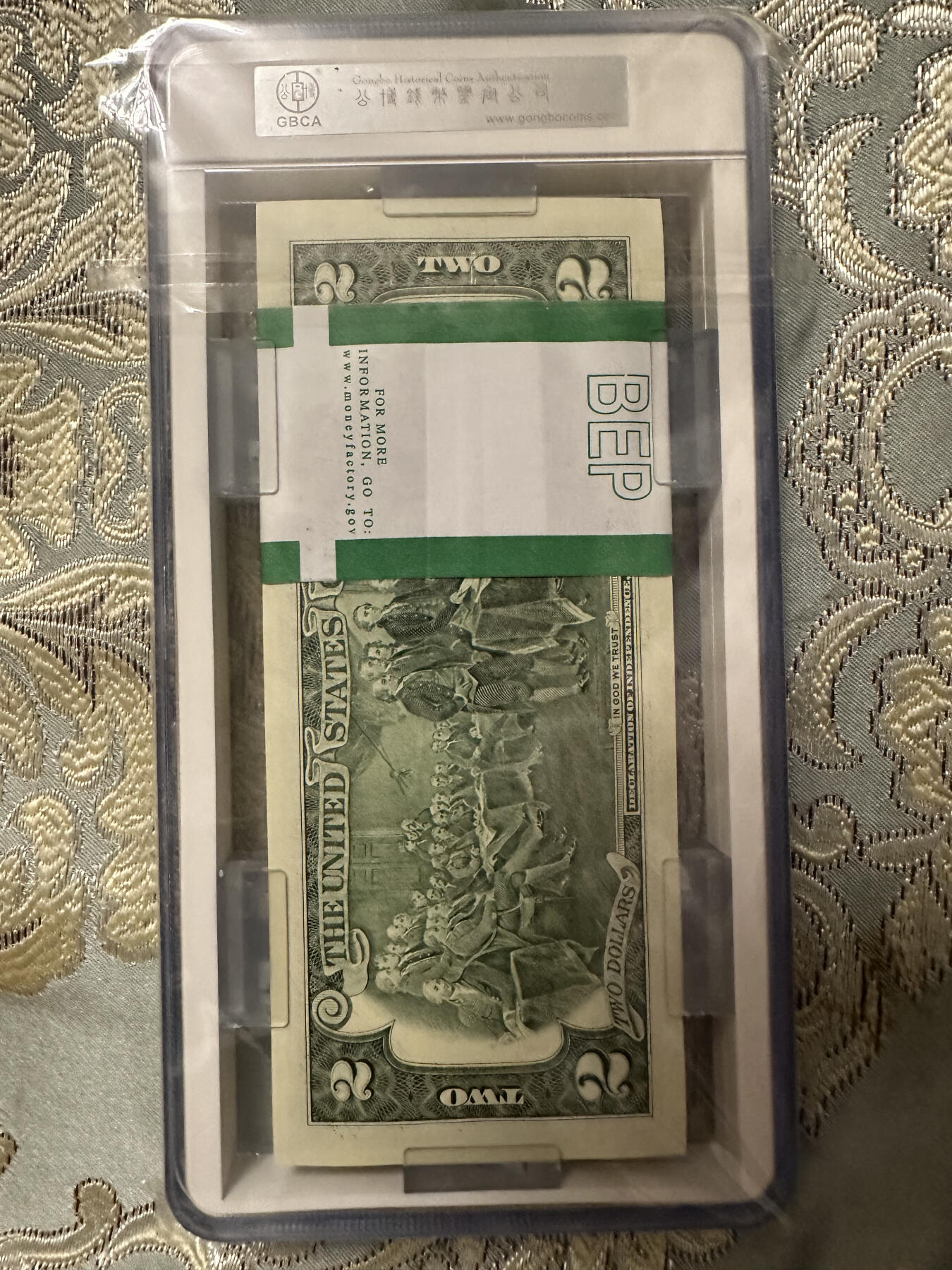 北京公博评级2美元整刀，67EPQ