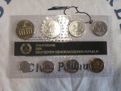 东德官方套币mint set 1989年