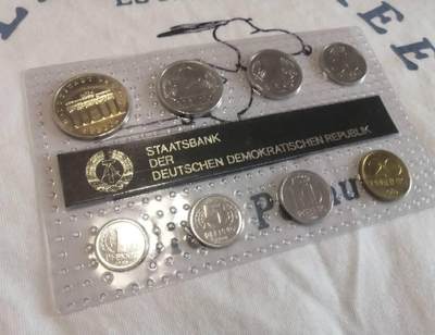 东德官方套币mint set 1989年