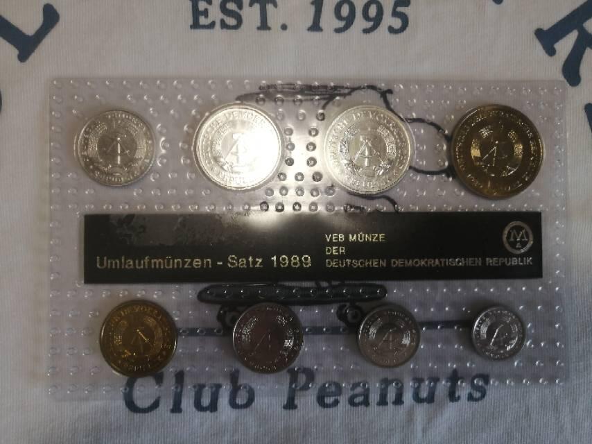 东德官方套币mint set 1989年