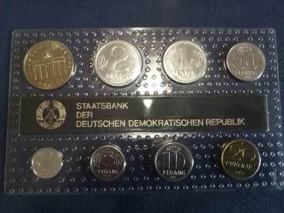 东德官方套币mint set 1989年