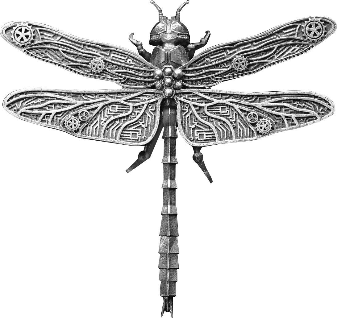 【新品速递】喀麦隆机械朋克仿真昆虫蜻蜓3D立体银币，925银7克，规格50/46毫米，发行333枚，发行价468元，2024年11月现货，新奇特钱币，请尽快锁定份额[握手]
