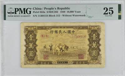 一版人民币双马壹万元