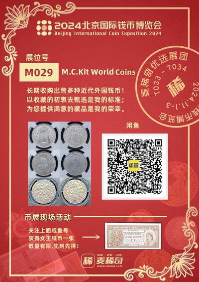 【2024北京国际钱币博览会】麦稀奇展团-M029-M.C.Kit world coins