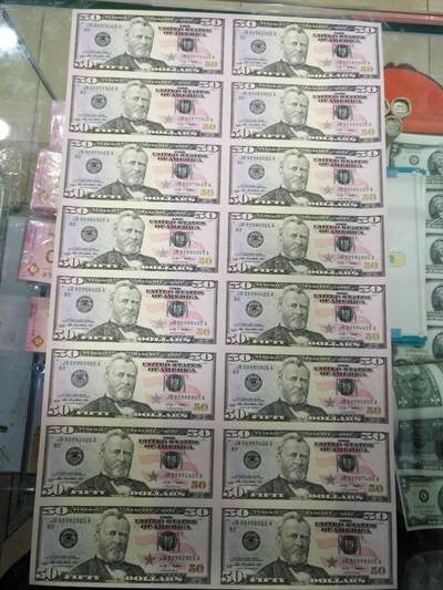 美金全家福连体钞