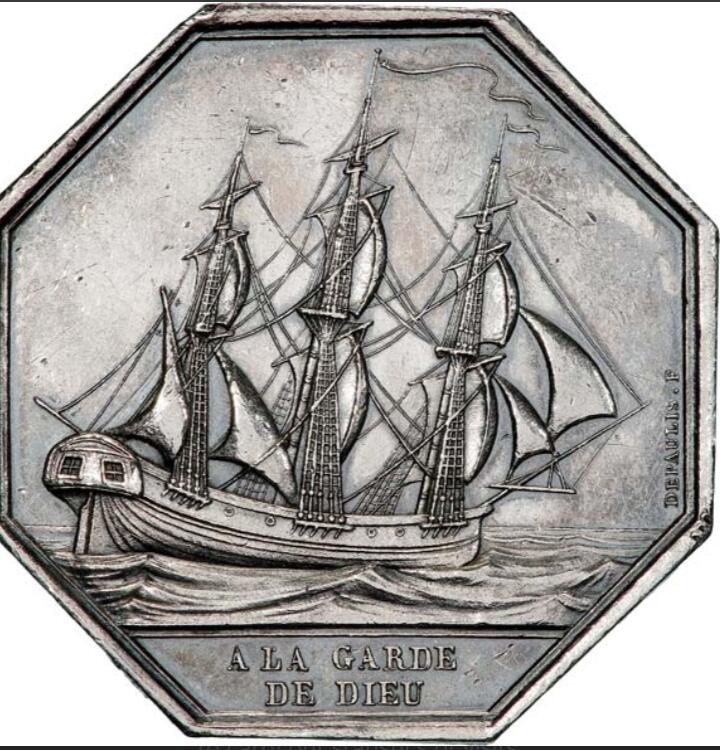 法国八角，航海币