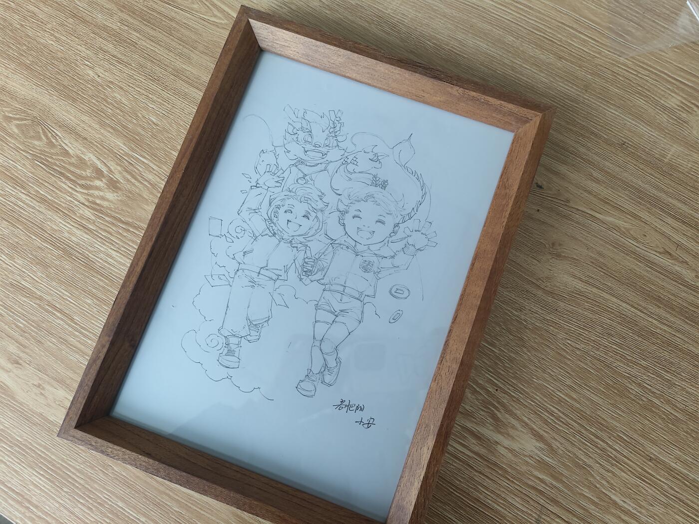 麦稀奇&小花瓣艺术文创联名卡的手稿