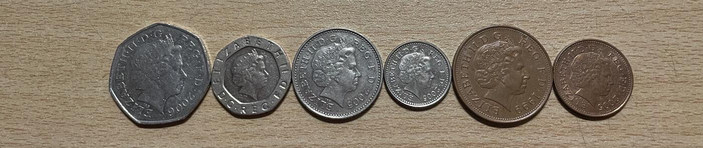 英国老年女王小全套硬币