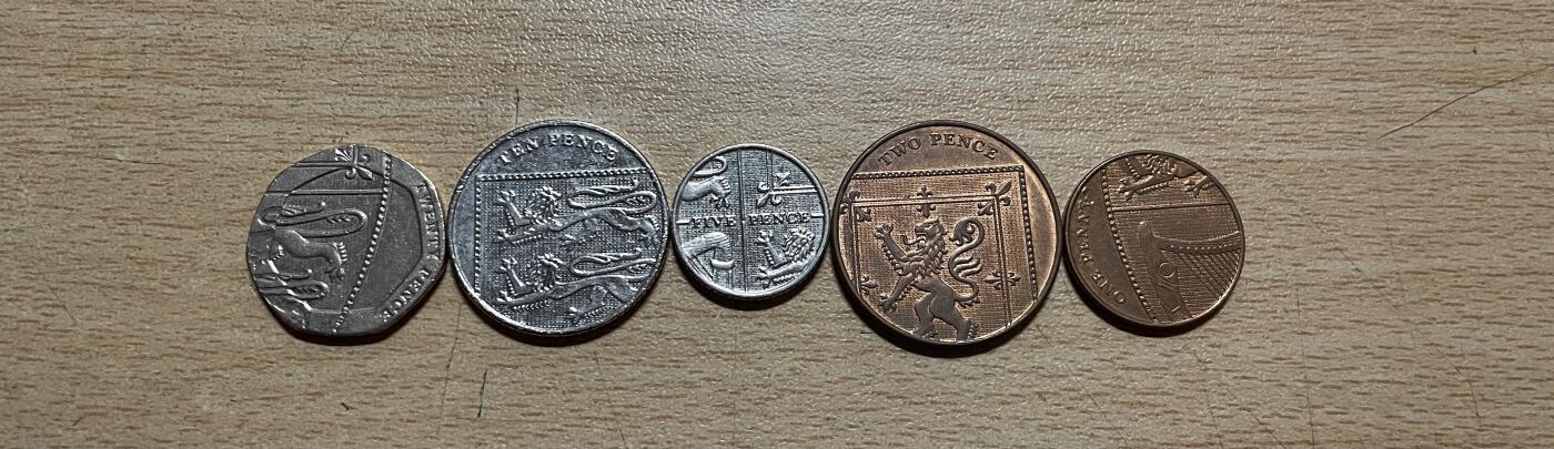 英国老年女王盾牌硬币