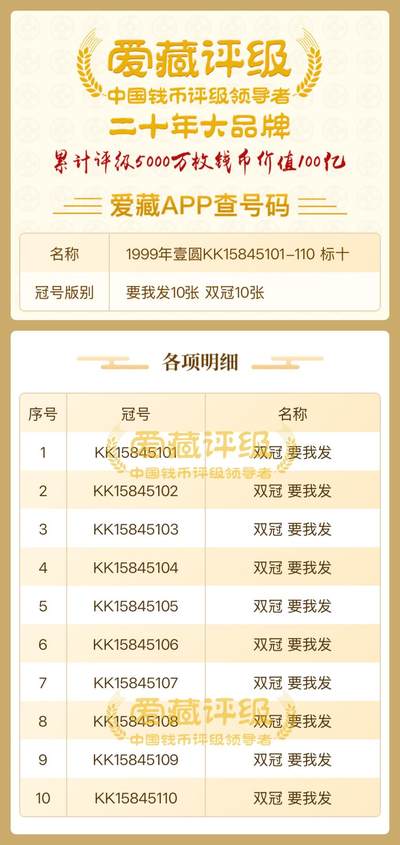 991 KK双冠158段号出现严重移位、漏印、错版币