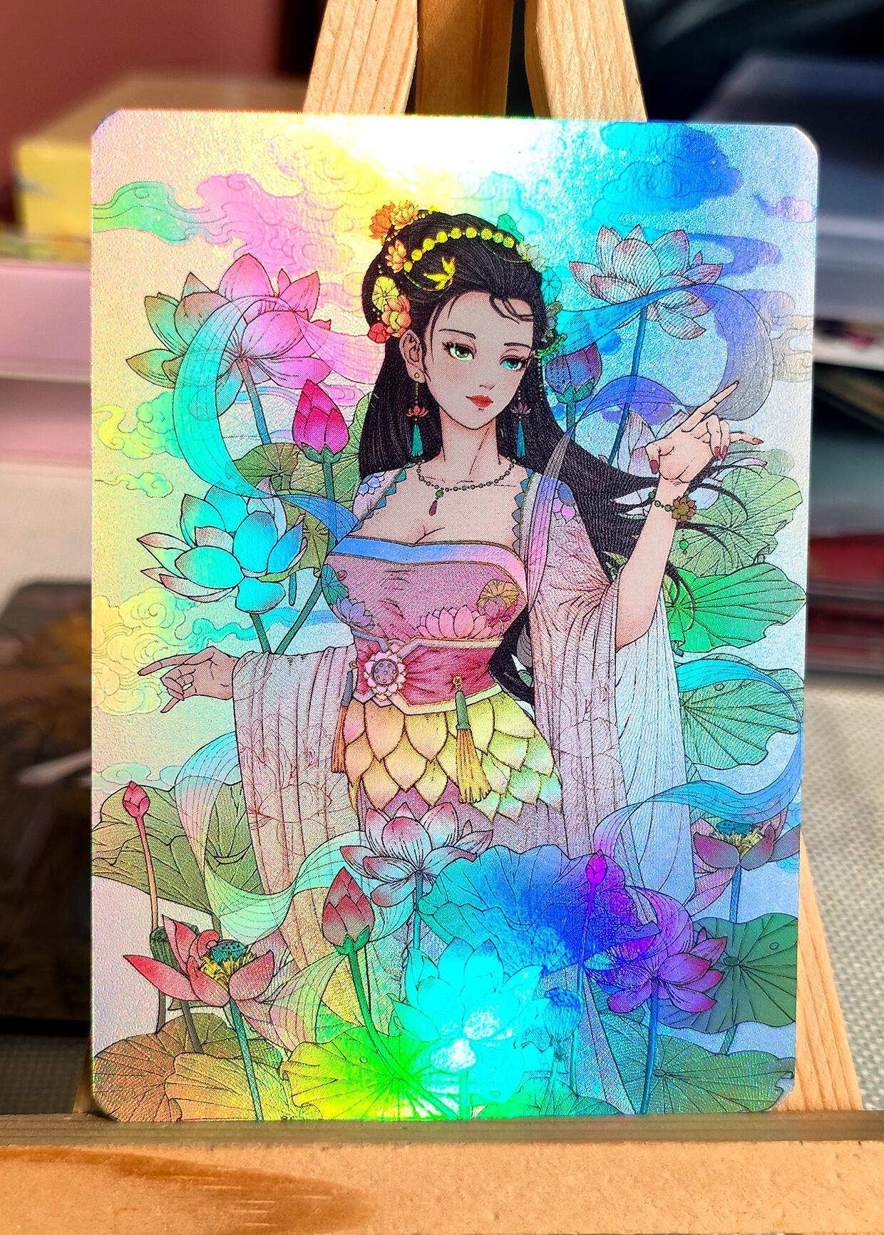 小花瓣艺术文创，中草药系列《药香2》_伤寒论原创精扣彩闪卡