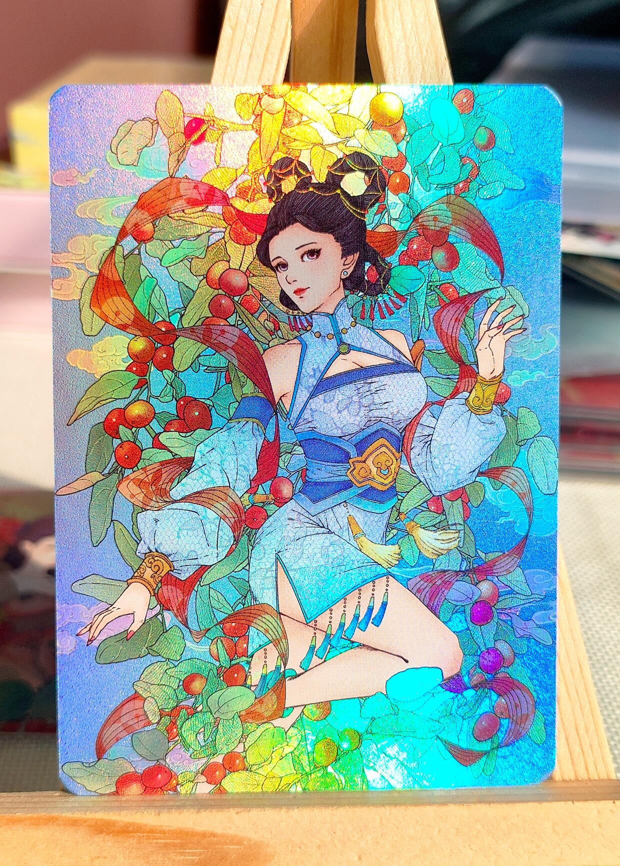 小花瓣艺术文创，中草药系列《药香2》_伤寒论原创精扣彩闪卡