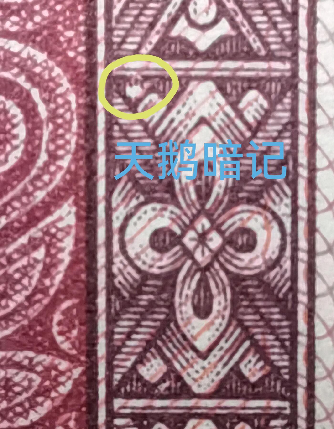 ZN000开头倒置补号加暗记
