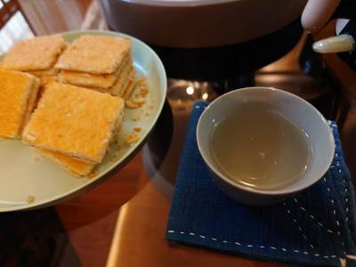 喝完茶，下班