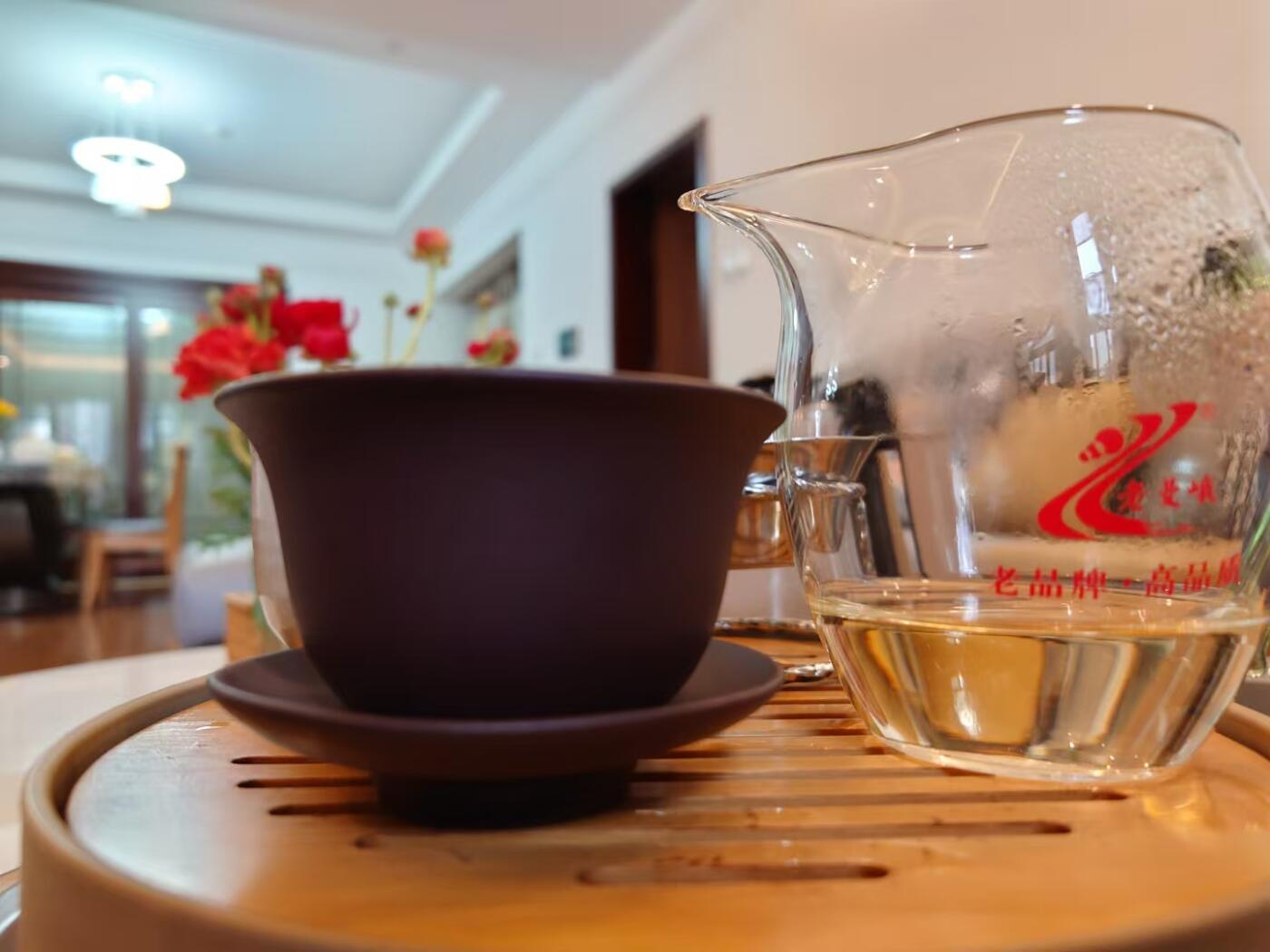喝完茶，下班